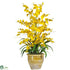 Silk Plants Direct Triple Dancing Lady - Yellow - Pack of 1
