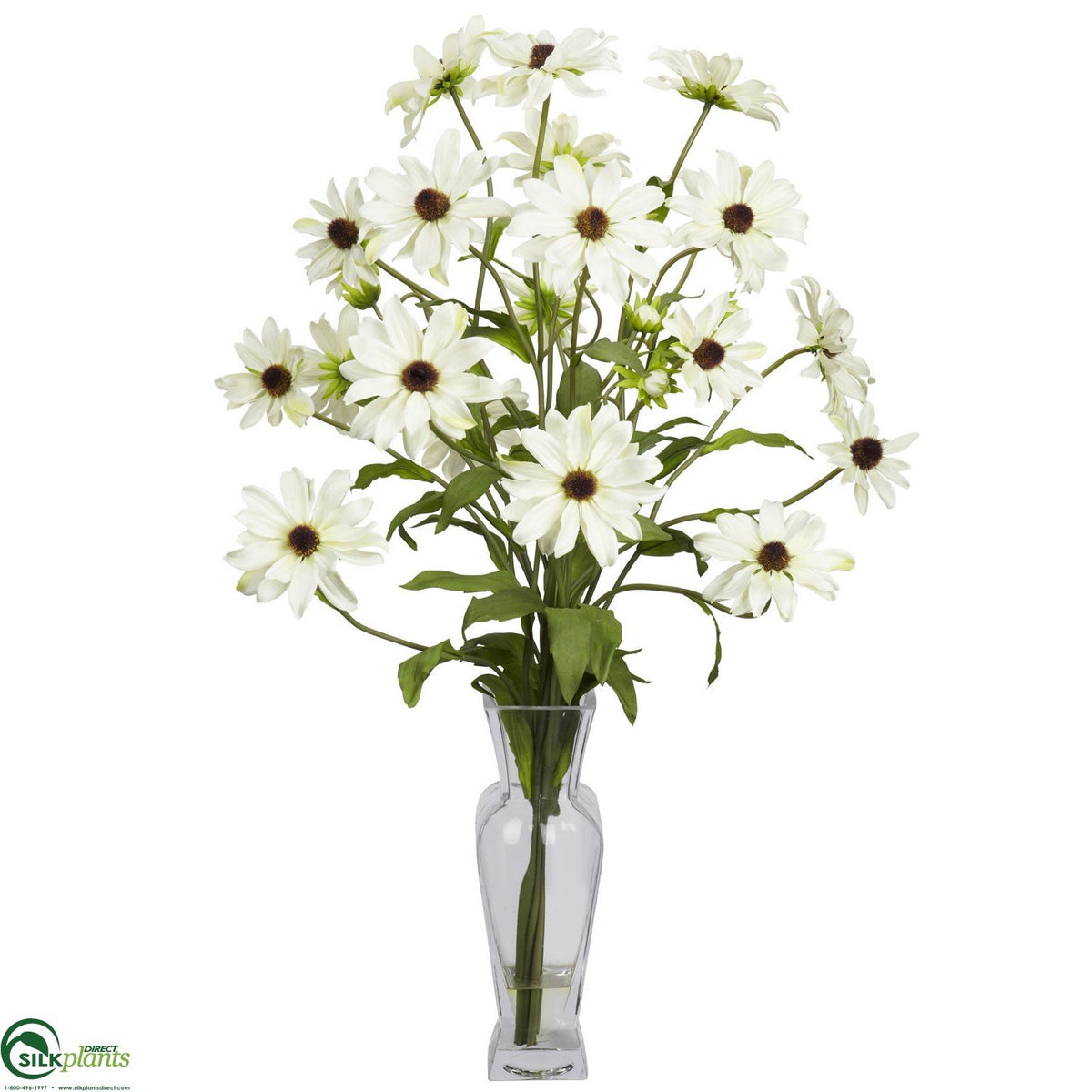 Artificial Cosmos Flowers Silk Cosmos Flowers Faux White Cosmos