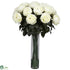 Silk Plants Direct Fancy Rose - White - Pack of 1