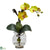 Silk Plants Direct Mini Phalaenopsis - Yellow - Pack of 1