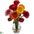 Silk Plants Direct Gerber Daisy & Ranunculus Delight Arrangement - Assorted - Pack of 1
