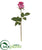 Silk Plants Direct Rose Bud Artificial Flower - Peach White - Pack of 6