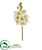 Silk Plants Direct Cymbidium Orchid Artificial Flower - White - Pack of 4