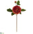 Silk Plants Direct Dahlia Artificial Flower - Orange Red - Pack of 6