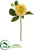 Silk Plants Direct Dahlia Artificial Flower - Yellow - Pack of 6