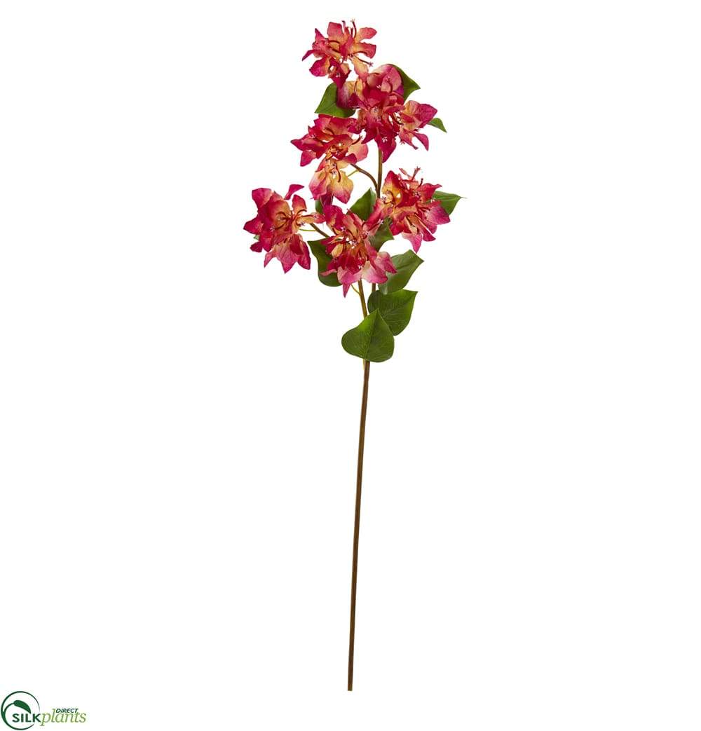 Silk Plants Direct Bougainvillea Artificial Flower - Orange - Pack of