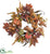 Silk Plants Direct Pumpkin & Berry Wreath - Pack of 1