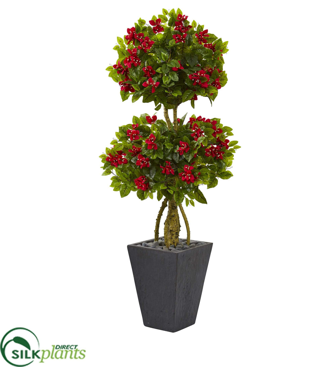 Silk Plants Direct Double Bougainvillea Topiary Artificial Tree Pack
