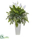 Silk Plants Direct Mixed Spathifyllum Artificial Plant - Pack of 1
