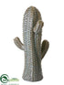 Silk Plants Direct Ceramic Cactus - Green - Pack of 1