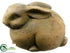 Silk Plants Direct Ceramic Bunny - Green Antique - Pack of 8
