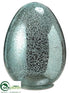 Silk Plants Direct Glass Egg - Aqua - Pack of 1
