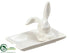 Silk Plants Direct Bunny Plate - White - Pack of 6