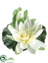 Silk Plants Direct Floating Lotus - Cream - Pack of 12