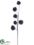 Silk Plants Direct Pompon Spray - Black - Pack of 12