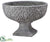 Fiber Cement Footed Bowl - Gray - Pack of 1