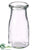 Milk Glass Bottle - Clear - Pack of 12