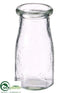 Silk Plants Direct Milk Glass Bottle - Clear - Pack of 12