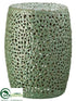 Silk Plants Direct Ceramic Pedestal - Green - Pack of 1