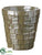 Shingle Ceramic Vase - Ivory Gray - Pack of 1