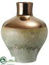 Silk Plants Direct Vase - Seafoam Copper - Pack of 1