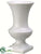 Ceramic Footed Urn - White - Pack of 1