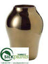 Silk Plants Direct Bronze Metallic Vase - Bronze - Pack of 1