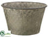 Silk Plants Direct Tin Bucket - Gray - Pack of 10