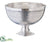 Aluminum Footed Bowl - Silver - Pack of 1