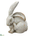 Silk Plants Direct Bunny - Gray Beige - Pack of 2