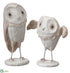 Silk Plants Direct Owl - White  - Pack of 6