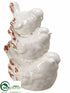 Silk Plants Direct Ceramic Bird - Cream Antique - Pack of 4