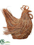 Silk Plants Direct Rooster - Brown Green - Pack of 2