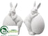 Silk Plants Direct Bunny - White - Pack of 2