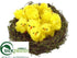 Silk Plants Direct Bird's Nest - Yellow - Pack of 6