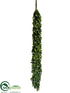 Silk Plants Direct Preserved Boxwood, Statice Garland - Green Cream - Pack of 2