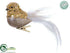 Silk Plants Direct Bird - Gold White - Pack of 12