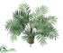Silk Plants Direct Dwarf Palm Plant - Green - Pack of 12