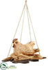 Silk Plants Direct Hanging Sisal Chicken - Natural - Pack of 2