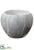 Silk Plants Direct Ceramic Pot - Gray Marble - Pack of 2