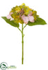 Silk Plants Direct Small Hydrangea Spray - Honey Brick - Pack of 12