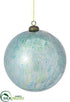 Silk Plants Direct Glass Ball Ornament - Peacock - Pack of 12