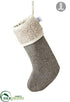 Silk Plants Direct Fur, Knit Stocking Taupe - Topez Beige - Pack of 2