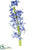 Silk Plants Direct Hyacinth Spray - Blue Helio - Pack of 12