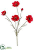 Silk Plants Direct Cosmos Spray - Red - Pack of 12