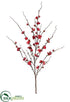 Silk Plants Direct Quince Blossom Spray - Red - Pack of 12