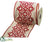 Arabesque Embroidered Ribbon - Beige Red - Pack of 6