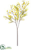 Silk Plants Direct Mimosa Spray - Yellow - Pack of 12
