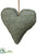 Heart Ornament - Olive Green - Pack of 20