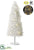 Glittered Plastic Twig Tree With Light And USB Cable - White - Pack of 1